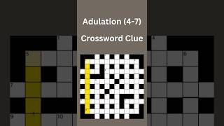 Adulation 47 Crossword Clue crossword crosswordpuzzles [upl. by Lacim675]