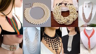 10 Handmade Necklace Ideas DIY beautiful Pearl Jewelry [upl. by Notgnilliw]