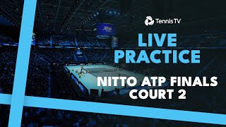 LIVE PRACTICE STREAM Nitto ATP Finals 2024  Court 2 [upl. by Shayla10]