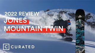 2022 Jones Mountain Twin Snowboard Review  Curated [upl. by Nylinnej225]