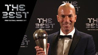 Zinedine Zidane interview  The Best FIFA Men’s Coach 2017 [upl. by Renruojos]