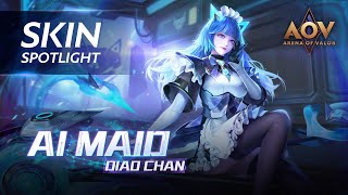 Diao Chan Ai Maid Skin Spotlight  Garena AOV Arena of Valor [upl. by Brothers153]