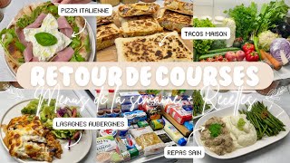 🛒 RETOUR DE COURSES • MENUS DE LA SEMAINE  RECETTES 🍴 [upl. by Porter440]