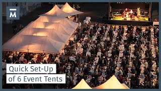 Folding tents for a perfect event – only 35 minutes Dine Wine amp Music  Mastertent® [upl. by Enialedam825]