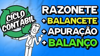 Razonetes  BALANCETE  Apuração RESULTADO  BALANÇO PATRIMONIAL E DRE  CICLO CONTÁBIL [upl. by Harve686]