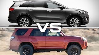 Kia Sorento vs Toyota 4Runner [upl. by Naeerb]