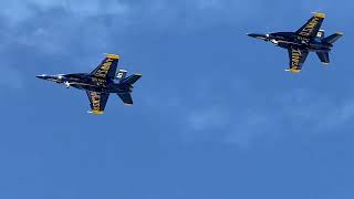 USN Blue Angels Boeing FA18E Super Hornet Demonstration at the 2022 Charleston Air Expo41022 [upl. by Nosyerg538]