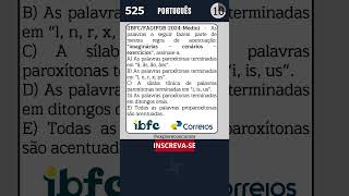 📘 QUESTÃO 525  PORTUGUÊS PARA CONCURSO DOS CORREIOS português concurso concursocorreios ibfc [upl. by Maiga]