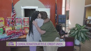 Cares Krewe helps non profit that supplies cereal to those in need [upl. by Nonna]