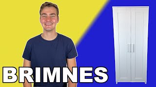 BRIMNES Wardrobe with 2 Doors IKEA Tutorial [upl. by Vasya317]