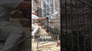 How to Paint Metal Railings the Easy Way 👍 shorts [upl. by Erina141]