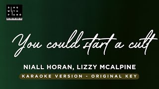 You could start a cult  Niall Horan Lizzy McAlpine Piano Karaoke  Instrumental with Lyrics [upl. by Carling]