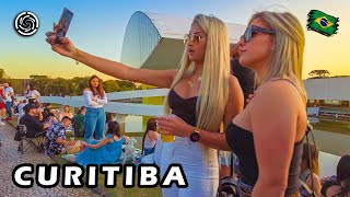 🇧🇷 CURITIBA  Beautiful Brazilian Girls  Brazil 2022 【 4K UHD 】 [upl. by Ihsakat]