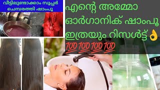 Herbal shampoo washing silky and smooth hair chembarathi washing haircare [upl. by Charlet492]