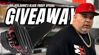 Big Jeff Audios Black Friday Special Giveaway  2 DS18 Subwoofers amp 1 DS18 Amplifier [upl. by Elish]