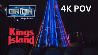 Orion POV NIGHT RIDE  Kings Island 4K [upl. by Jovita]