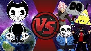 Bendy and The Ink Machine VS The World Bendy vs Bill Cipher Sans GumballEXE amp More [upl. by Cara]