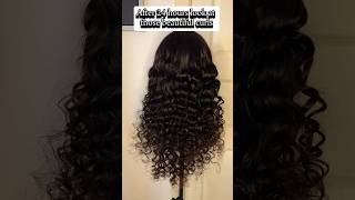 Flexi Rods on straight wig shorts trending short curls [upl. by Isiad]