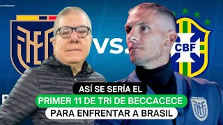 Así se sería el primer 11 de Tri de Beccacece para enfrentar a Brasil [upl. by Wilkins672]