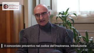 Fabrizio Di Marzio  Il Concordato Preventivo introduzione [upl. by Garlan]