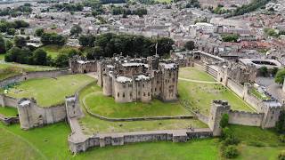 Northumbrian Castles by drone  Alnwick Bamburgh and Warkworth [upl. by Autumn]