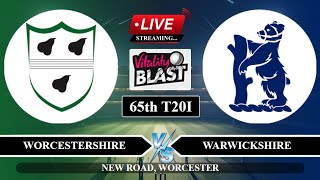 🔴Live WORCS vs WARKS 65th T20I Live  T20 Blast Live Score  Worcestershire vs Warwickshire Live [upl. by Chrysa]