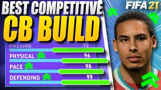 BEST UPDATED COMPETITIVE CENTRE BACK BUILD ON FIFA 21 PRO CLUBS11 vs 11 TipsTraits [upl. by Ardnauq543]