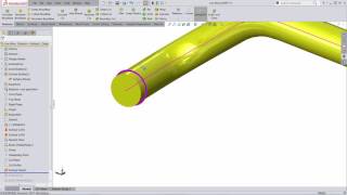 SOLIDWORKS Tutorial Dynamic Bending  Unbending a Wire Tube or Bar [upl. by Sosthenna]