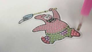 Relax and Enjoy the ASMR the Diamond Painting Patrick Star [upl. by Robaina]