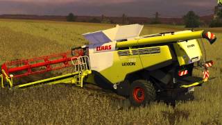 LS13FS13 Claas Lexion 780 TT im Kampf mit dem Schlamm  HQ [upl. by Grevera]