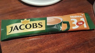 Jacobs 3 in 1 Original Coffee Opening and Drinking [upl. by Rochester]