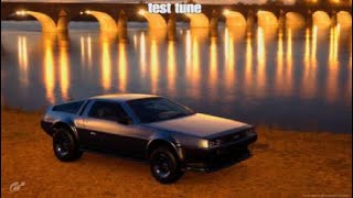 Gran turismo 7 DeLorean s2 Rampage swap test tune drag setup bluemoon [upl. by Aseret583]