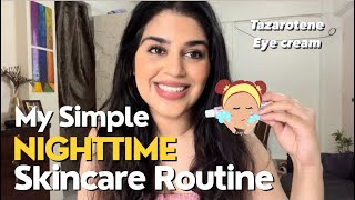 My simple nighttime skincare routine  How i use tazarotene in my nighttime routine skincare acne [upl. by Talanta]