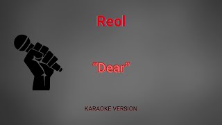 Reol  DEAR Karaoke Version [upl. by Mahgem]