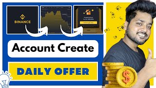 Binance Me Account Kaise Banaye  How To create Binance Account  Binance Daily Offer amp Rewards [upl. by Spense]