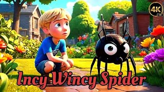 Incy Wincy Spider 🕷️  इन्सी विन्सी स्पाइडर  Popular kids rhymes  3D animated  nursery rhymes [upl. by Lani]