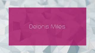 Deloris Miles  appearance [upl. by Notrem]