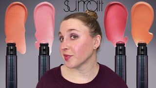 SURRATT ARTISTIQUE LIQUID BLUSHES  Swatches of All 4 Shades  Review [upl. by Eignat]