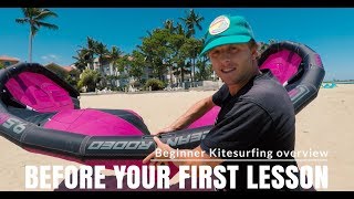 Video to watch before your first kitesurfing lesson Basic kitesurfing overview [upl. by Caddaric]