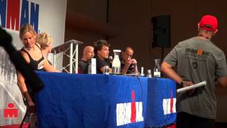 Romain Guillaume Pre Race Pro Panel 2013 IRONMAN Wisconsin [upl. by Yesmar269]