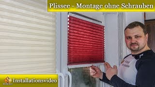 Plissee  Montage Klemmträger  Anleitung [upl. by Perkoff457]