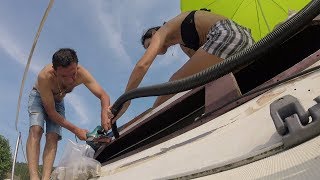 Replacing the sailboat portlights  part 2  ep 16 [upl. by Ennayd499]