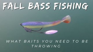 Early fall bass fishing the baits you need to be throwing [upl. by Wixted]