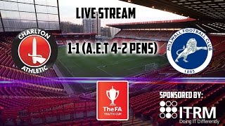 ITRM LIVE STREAM  Charlton Vs Millwall  FA Youth Cup [upl. by Cutter]