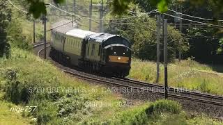 D6851  37667  FLOPSIE Crewe to Carlisle Upperby with empty coaching stock 240624 [upl. by Crandell]