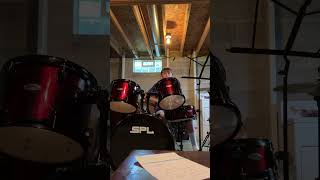 My best attempt at the Whiplash Solo music drums drummer video viral drumset [upl. by Trudie]