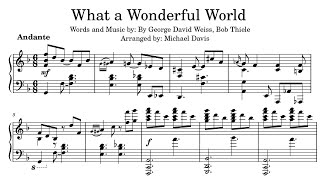 What A Wonderful World  FREE sheet music video [upl. by Corydon]