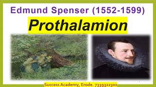 Prothalamion edmundspenser pgtrb successacademyerode successacademy ugtrbenglish ugtrb [upl. by Kore847]