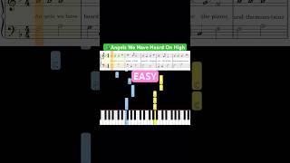 Angels We Have Heard On High🎄 EASY Piano Tutorial with Sheet Music  piano pianotutorial carols [upl. by Geminian]