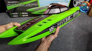 RC Boat Volantex ATOMIC SR85 ARTR  Unboxing [upl. by Ednarb]